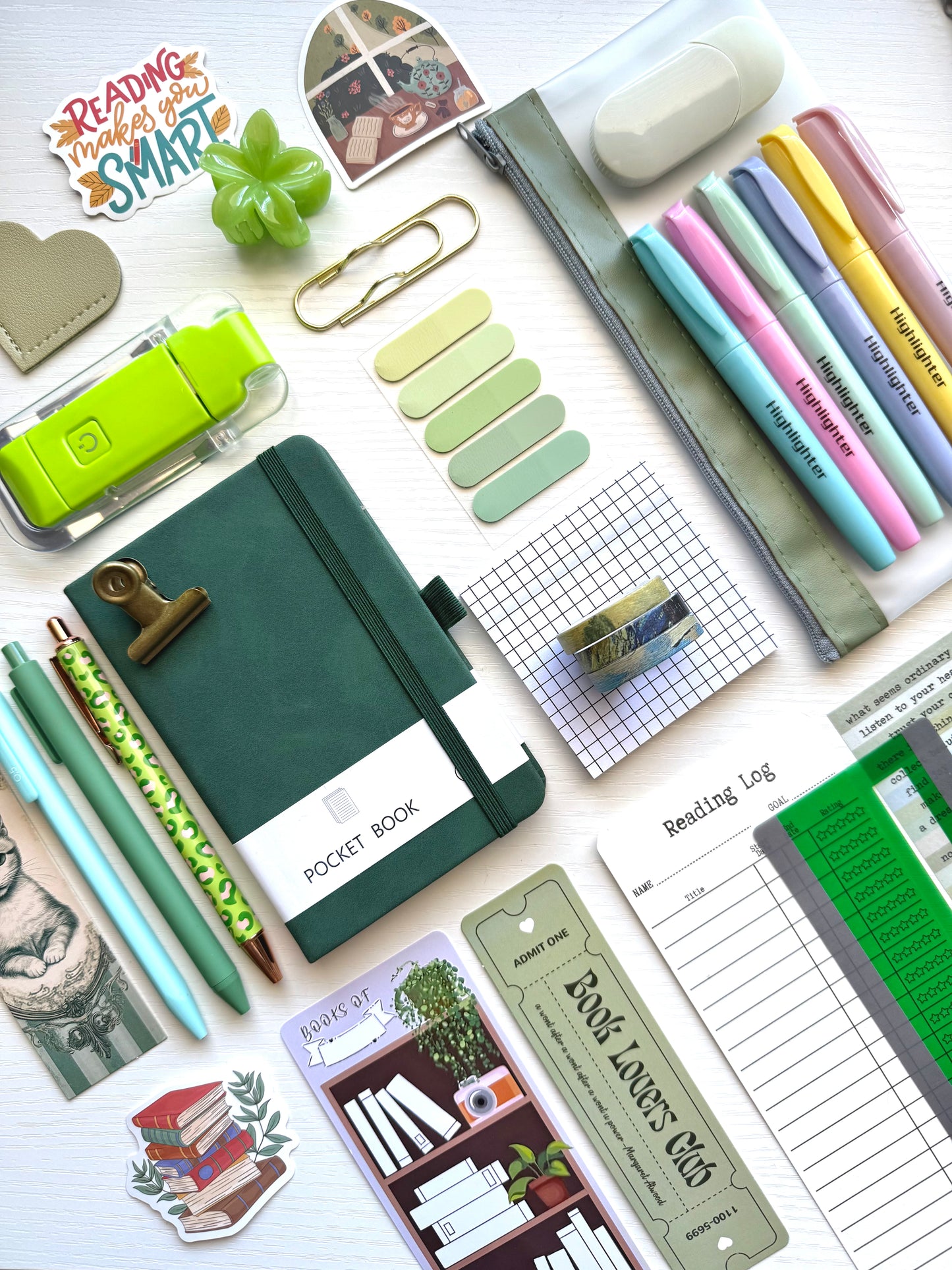 GREEN bookish bundle