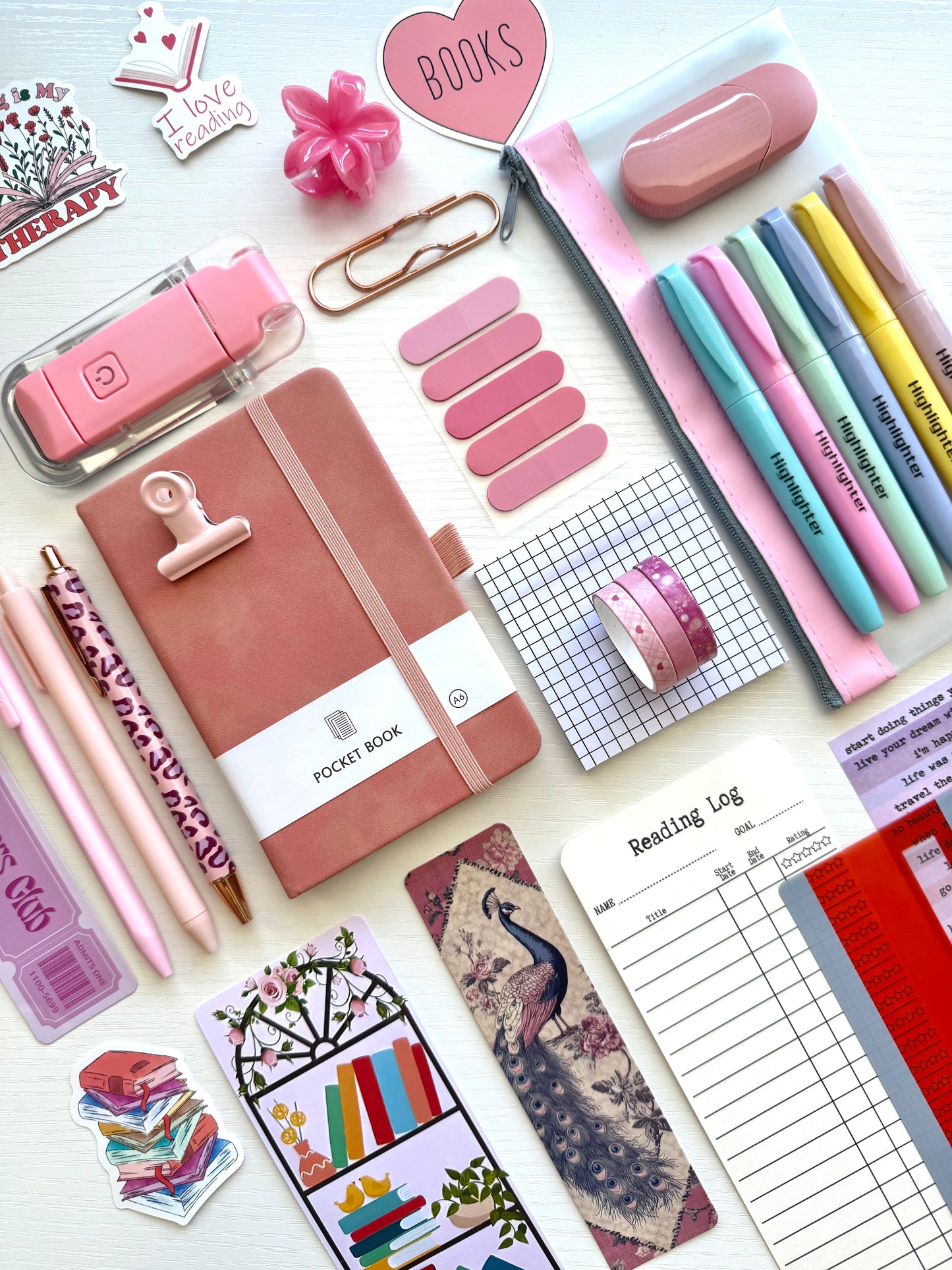 PINK bookish bundle