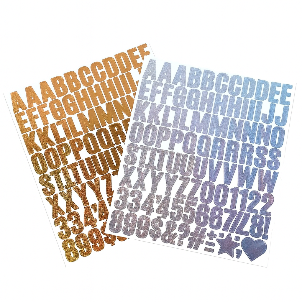 Glitter Alphabet Stickers
