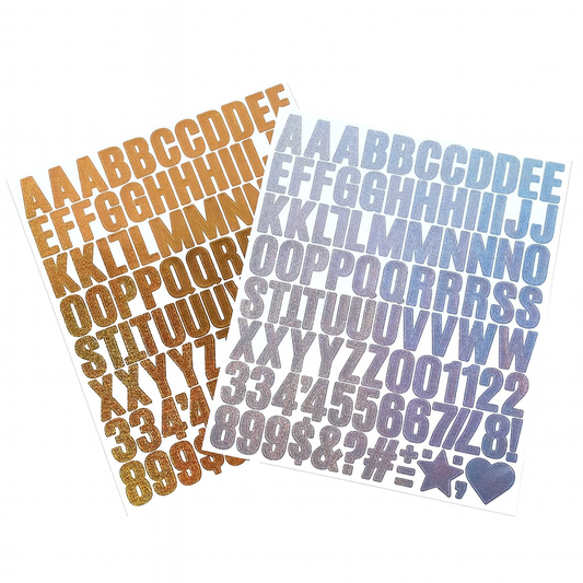 Glitter Alphabet Stickers