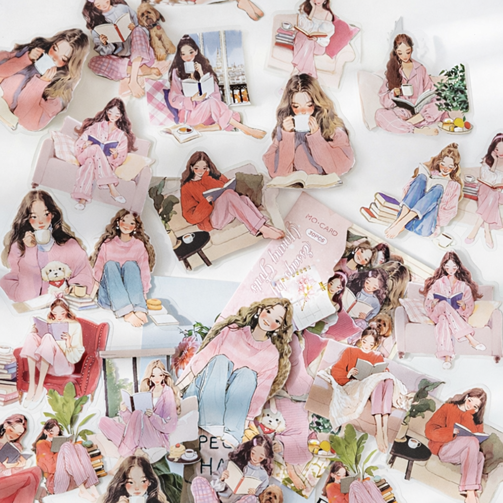Romance Reading Stickers 💗 30pcs